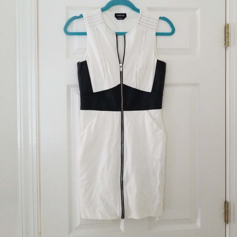 Bebe zipper mini dress Sz. small